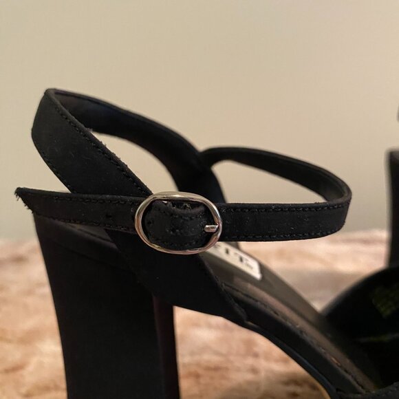 Mix It Black Platform Sandals Size 6 1/2 - Picture 2 of 11